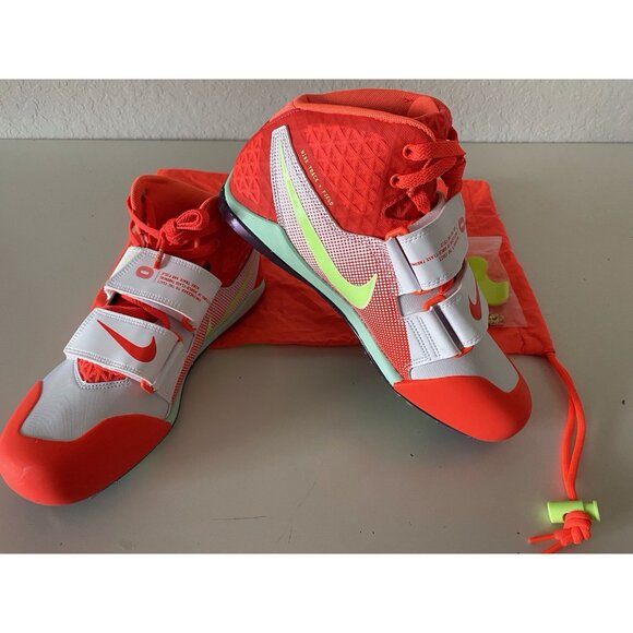 Nike Zoom Javelin Elite 3 Bright Crimson Lime Blast FZ9626-100 Men’s Size 9